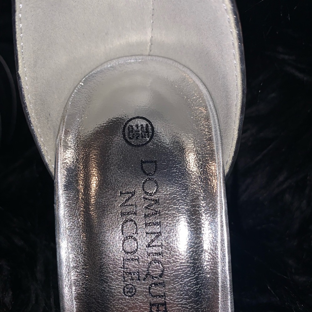 Silver strap shoe